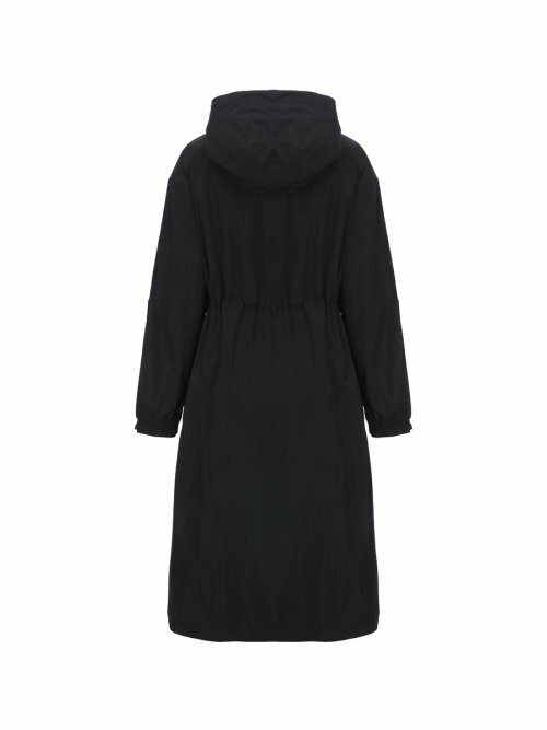 Discovery Melia 女 長板 風衣外套 黑 DWWJ91023-BKS