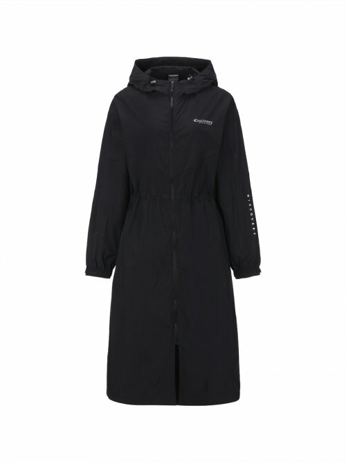 Discovery Melia 女 長板 風衣外套 黑 DWWJ91023-BKS