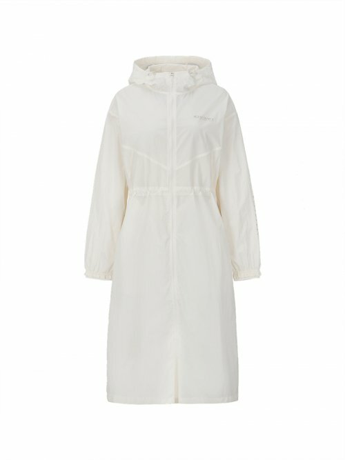 Discovery Melia 女 長板 風衣外套 白 DWWJ91023-CRS