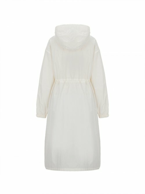 Discovery Melia 女 長板 風衣外套 白 DWWJ91023-CRS