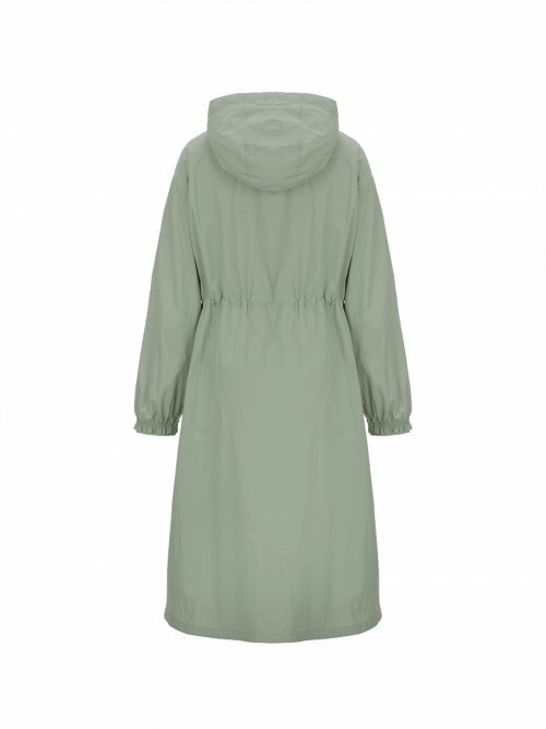 Discovery Melia 女 長板 風衣外套 淺綠 DWWJ91023-KAL