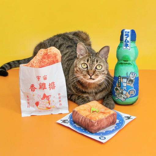 汪喵台灣小吃貓草包