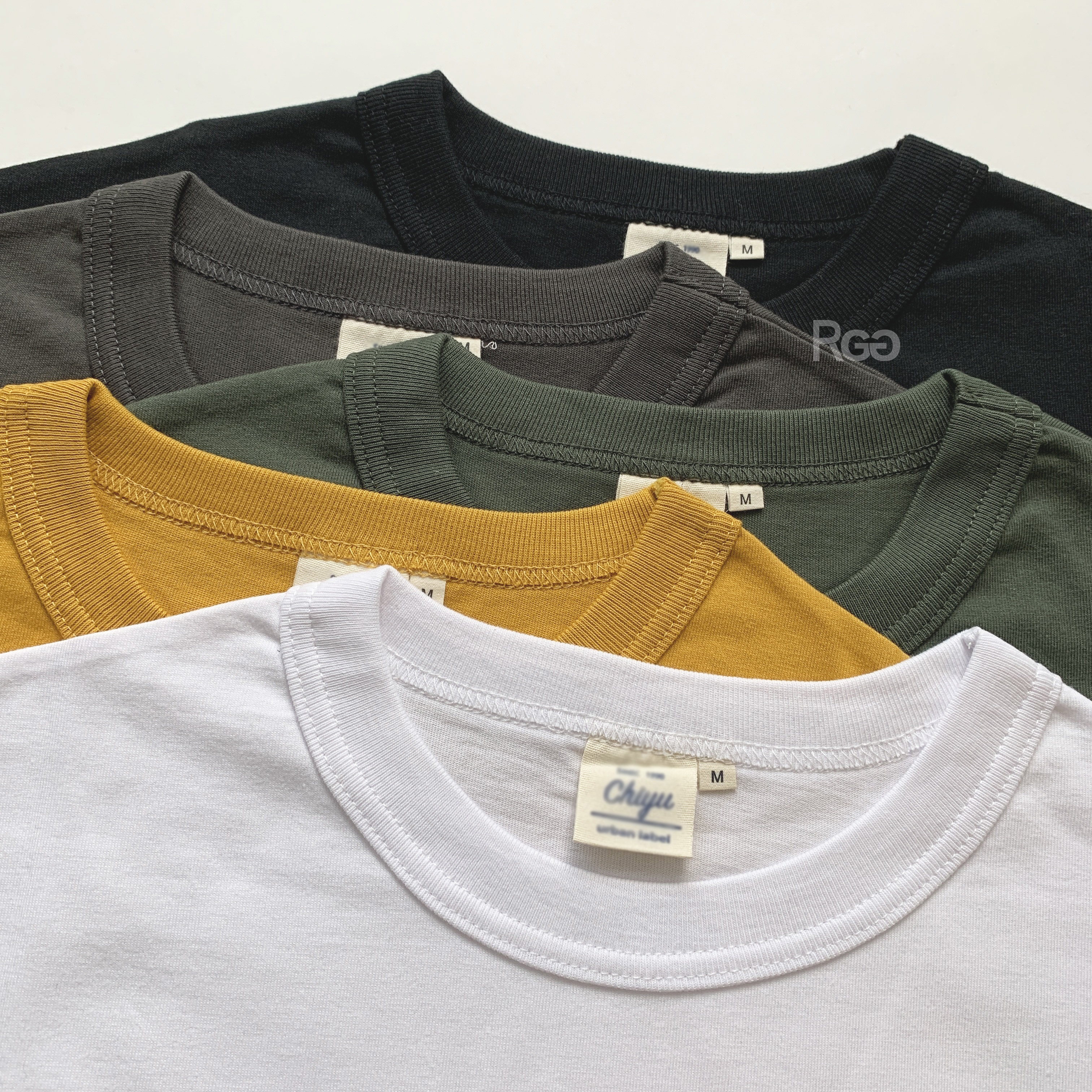 #22102 16支 落肩 下擺圓弧 五分袖