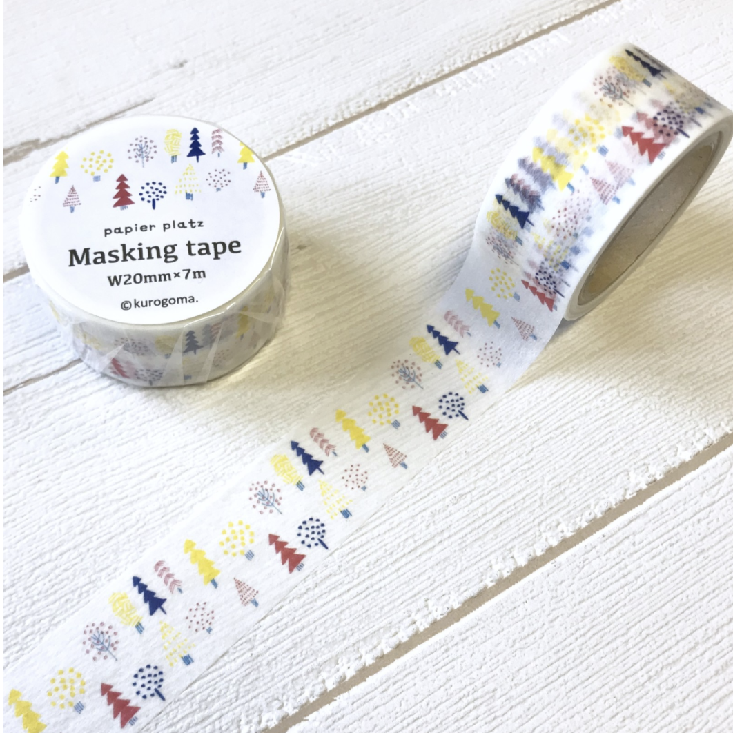 Papier Platz Masking Tape－Kurogoma series (Japanese Stationery Brand)