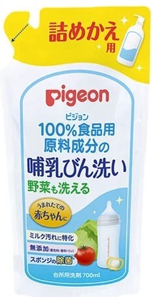 Pigeon 嬰兒奶瓶食器蔬菜清洗液 700ml (補充裝)