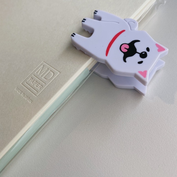 白色柴犬 造型萬用夾|日本Mind Wave