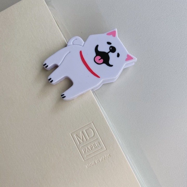 白色柴犬 造型萬用夾|日本Mind Wave