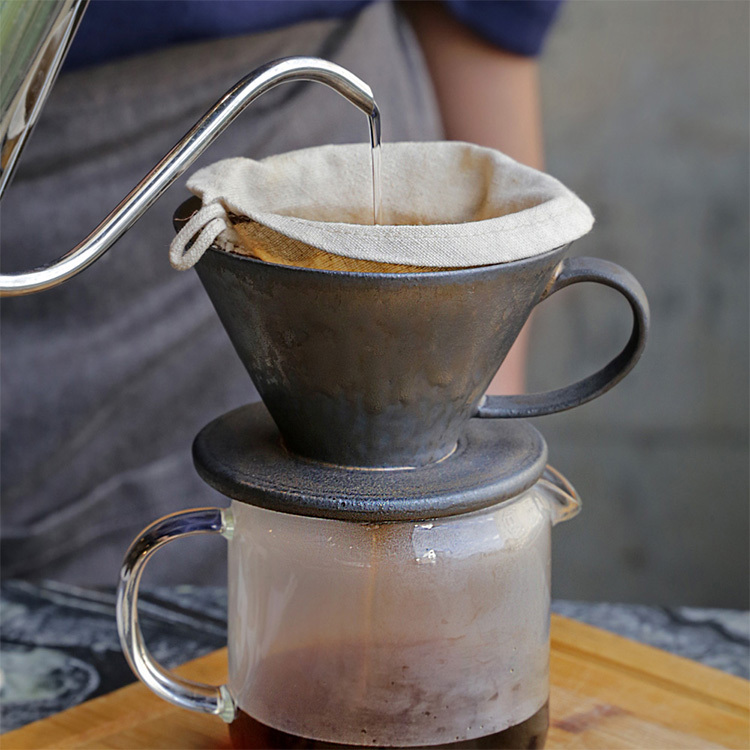 黑鐵釉咖啡濾杯