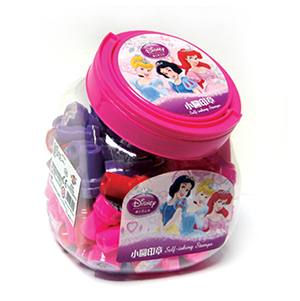 現貨區 迪士尼桶裝100個小圓印章 M3255