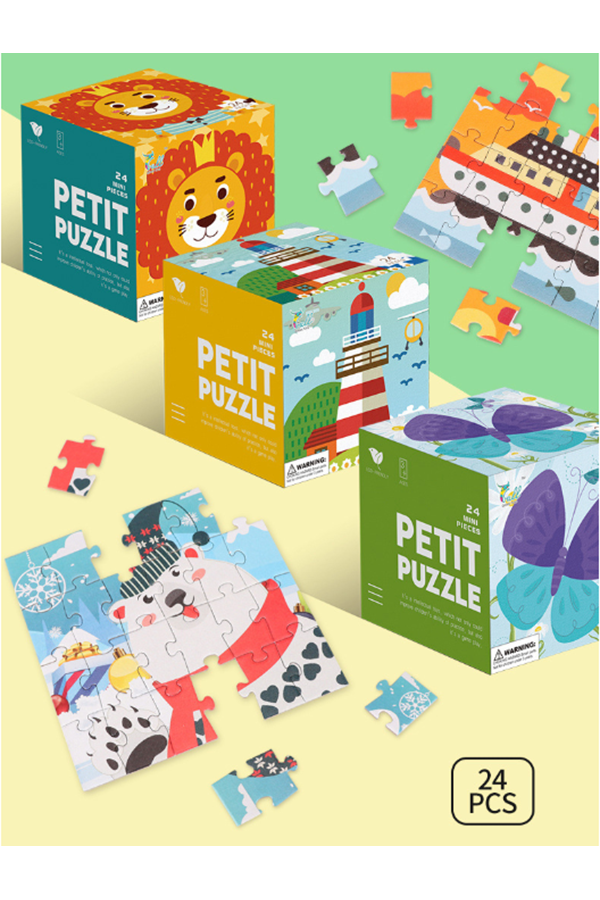 24片啟蒙幼兒智環保紙質拼圖 8305
