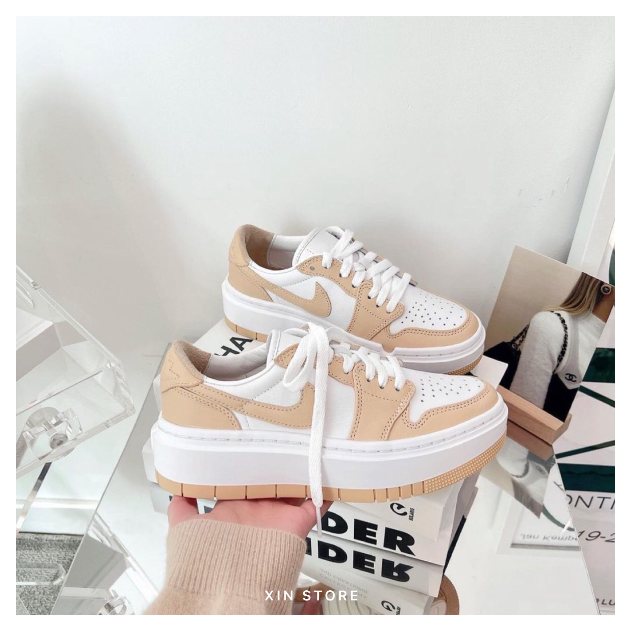 【現貨】Air Jordan 1 LV8D Elevate SE 低筒 厚底 英式奶茶 DH7004-102