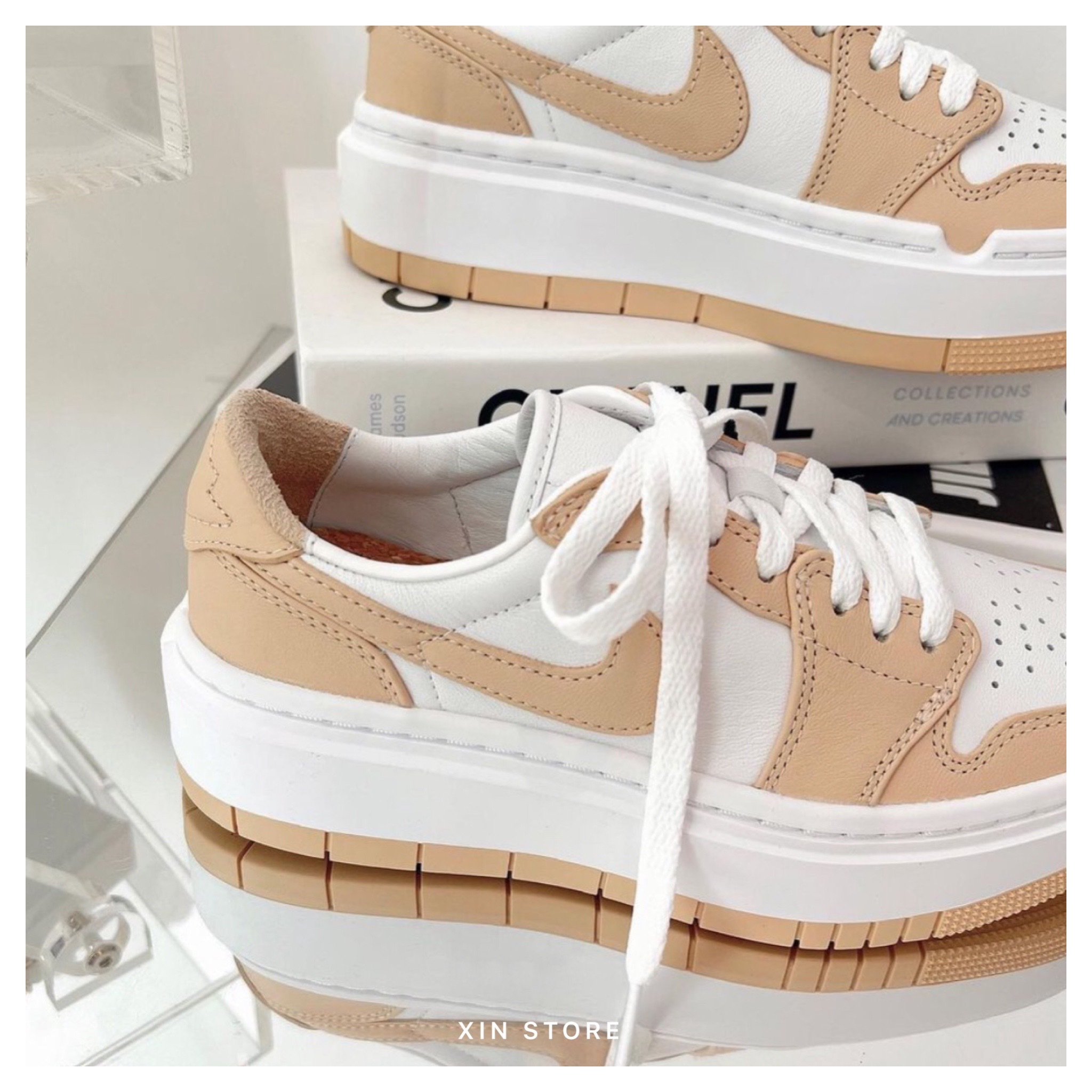 【現貨】Air Jordan 1 LV8D Elevate SE 低筒 厚底 英式奶茶 DH7004-102