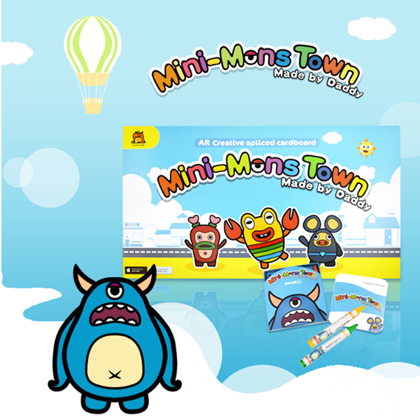 Mini-MonsTown AR益智教育英文有聲識讀卡片 AR40225