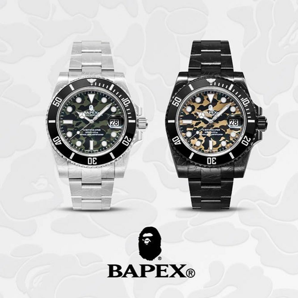 【APAIR】現貨 Bape Bapex迷彩日曆表 水鬼 銀黑綠迷彩/黑卡其迷彩