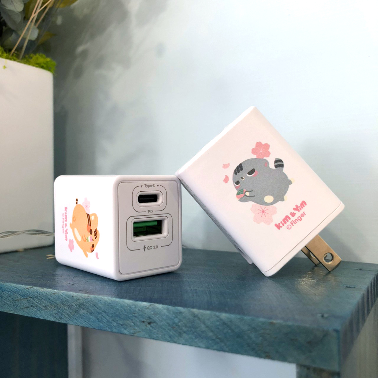 金銀喵18W快充插頭