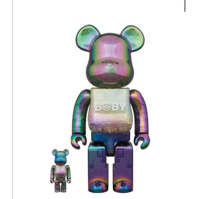 BE@RBRICK My First BE@RBRICK B@BY CLEAR BLACK CHROME Ver.