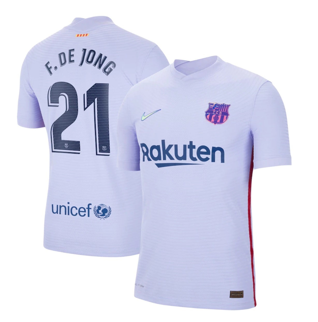 21-22巴塞隆拿作客球員版球衣