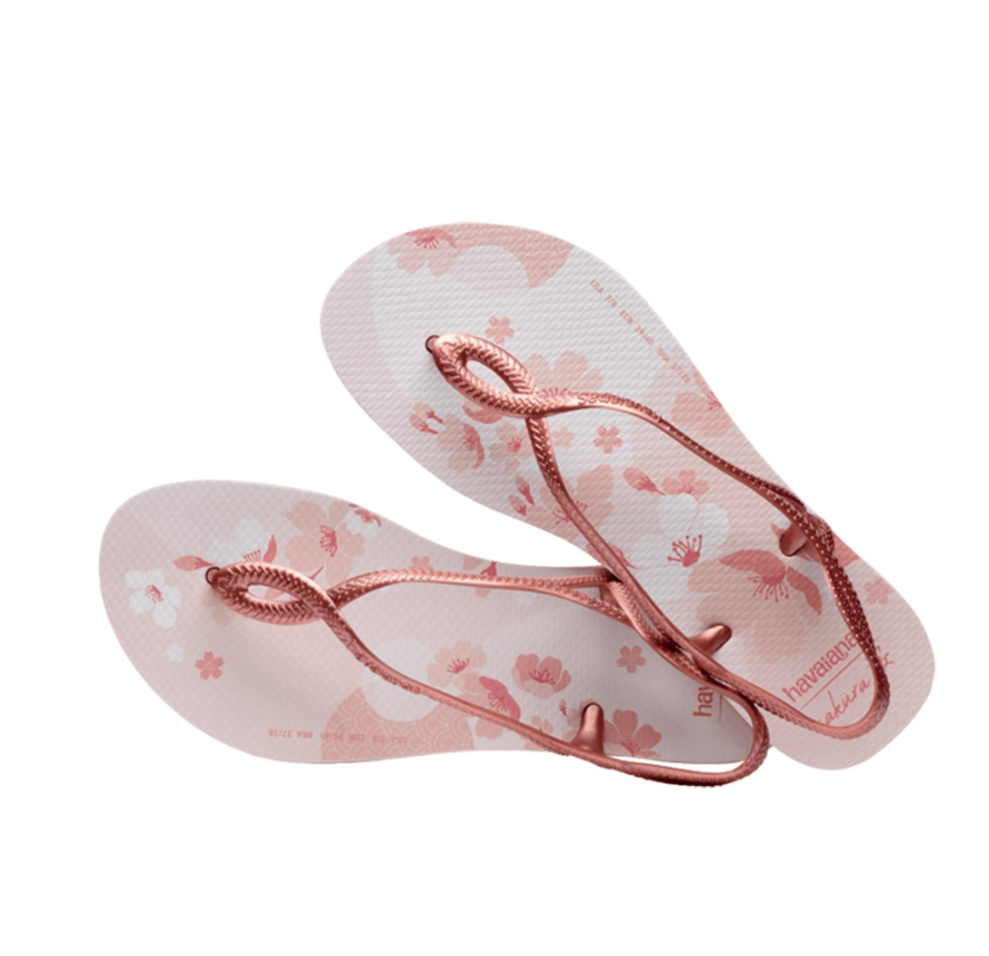 Havaianas Luna Sakura 哈瓦仕 涼鞋 拖鞋 夾腳拖 櫻花 粉 女款 4147595-0076W [EW]