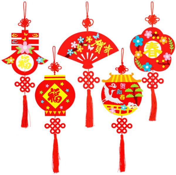 DIY布藝新年掛飾材料包 M170