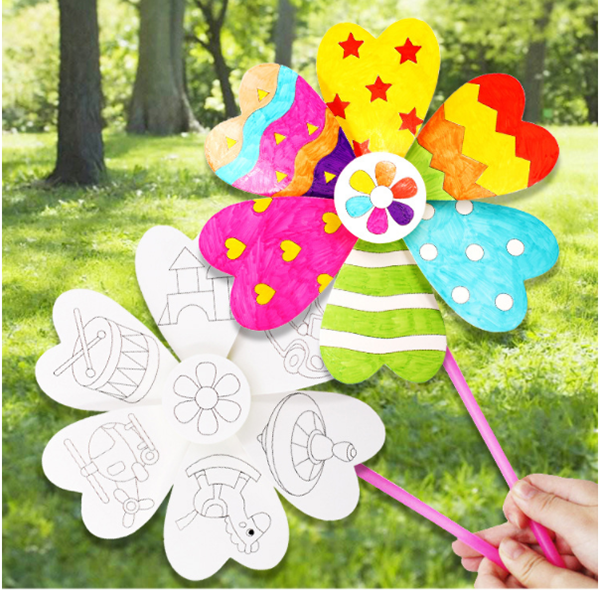 DIY塗鴉風車材料包 M343