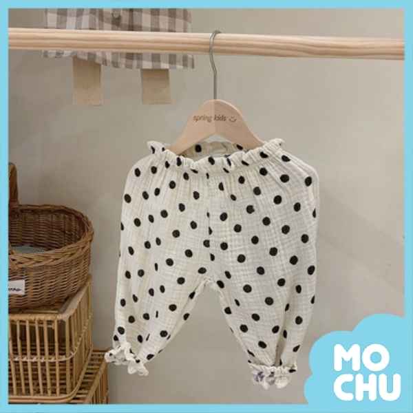 印花波點防蚊褲