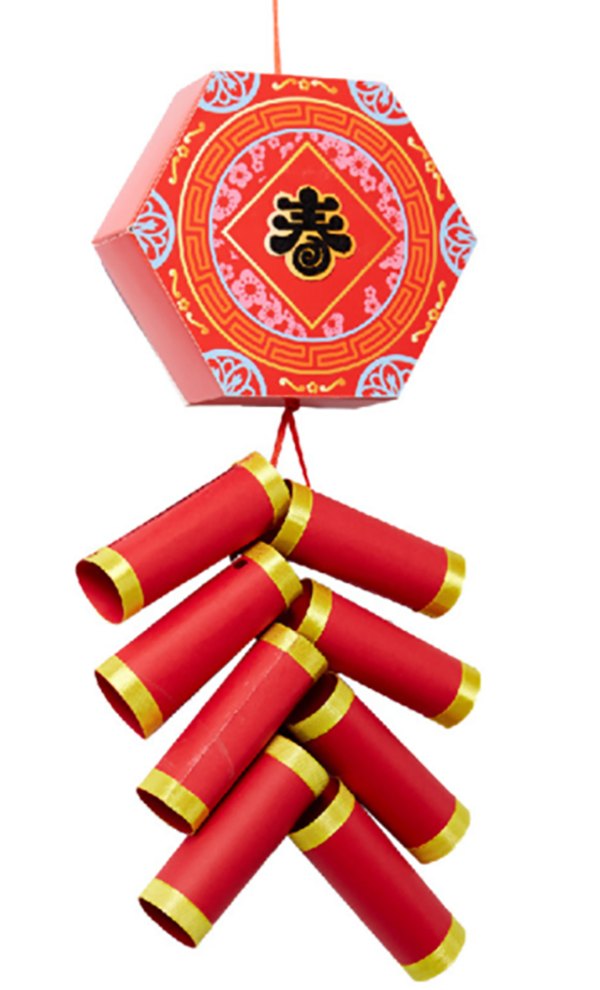 DIY紙質鞭炮掛件 M6217