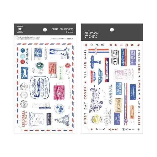【Print-On Stickers】旅行郵票-手帳轉印貼
