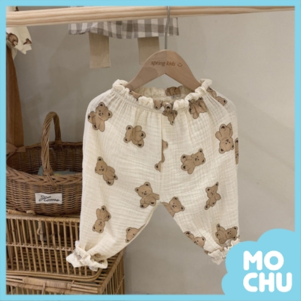 印花小熊防蚊褲