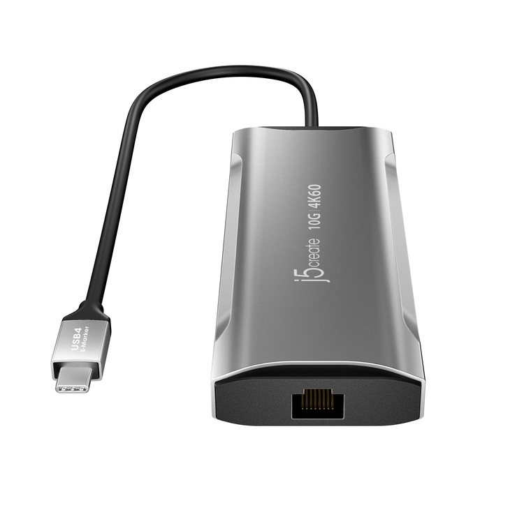 j5create 4K60 Elite 6 合1 USB-C® 10Gbps 多功能轉接器(UH-JCD3