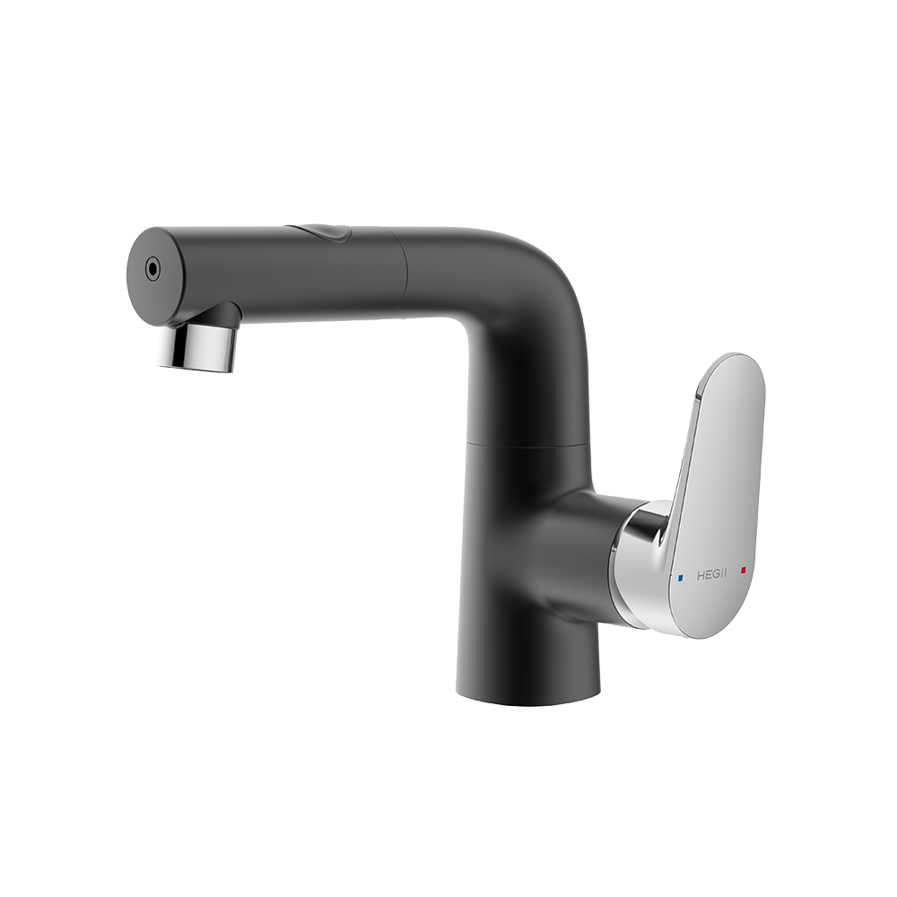 龍頭推薦型號 HMF119-115B / BC (鉻/黑) +P3A 伸縮面盆龍頭