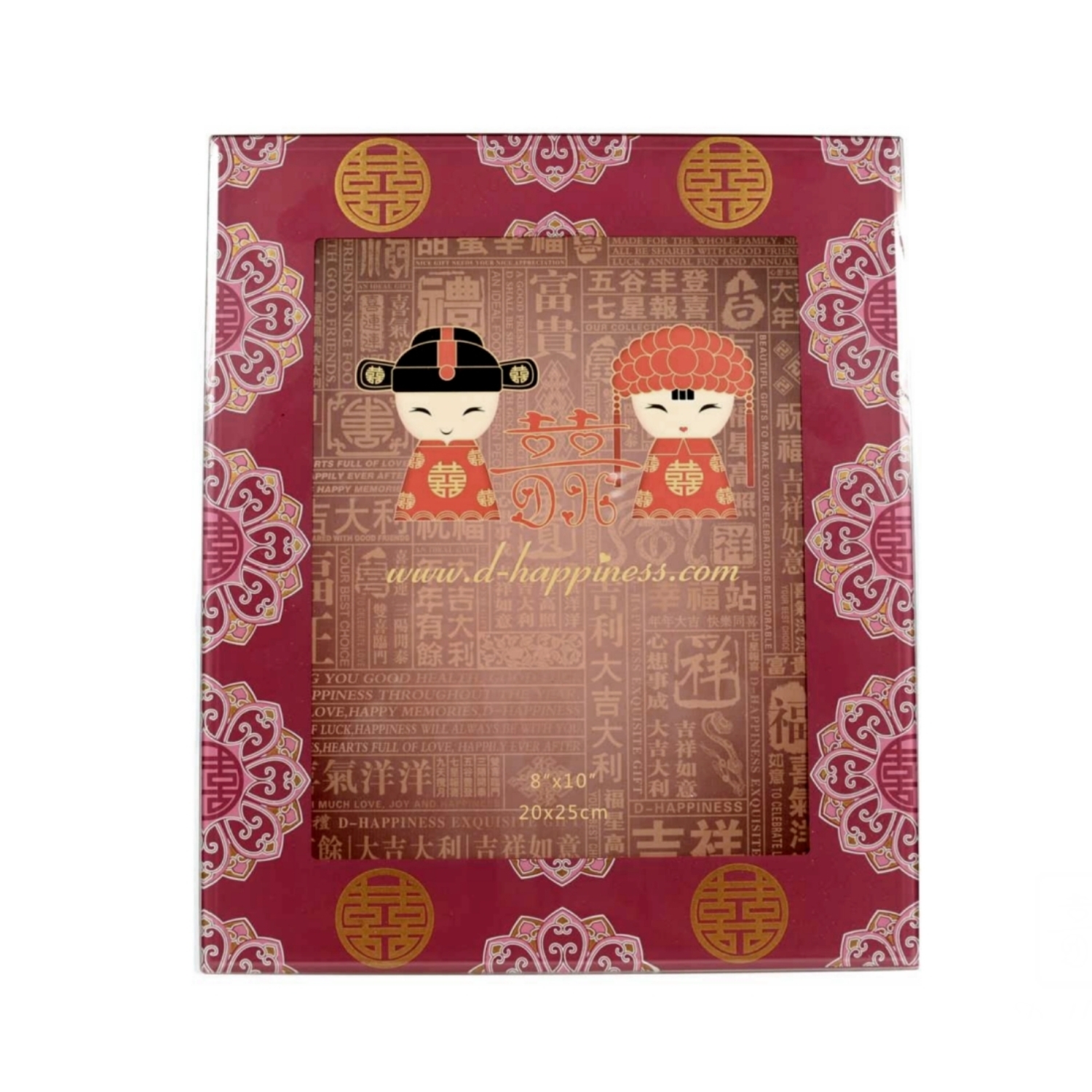 D-HAPPINESS double happiness rosette 8R photo frame