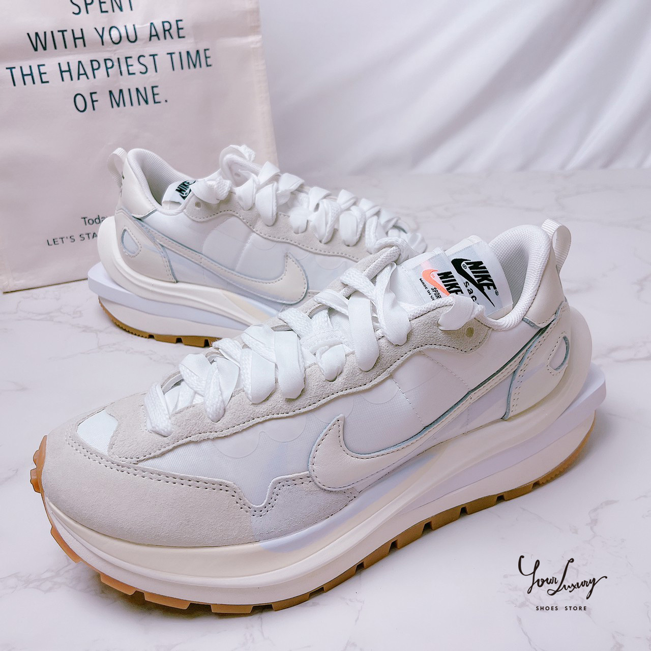 【Luxury】 Sacai x Nike VaporWaffle 聯名 奶油白 黑生膠 白生膠 焦糖底 白帆 米白 生膠 解構 解構