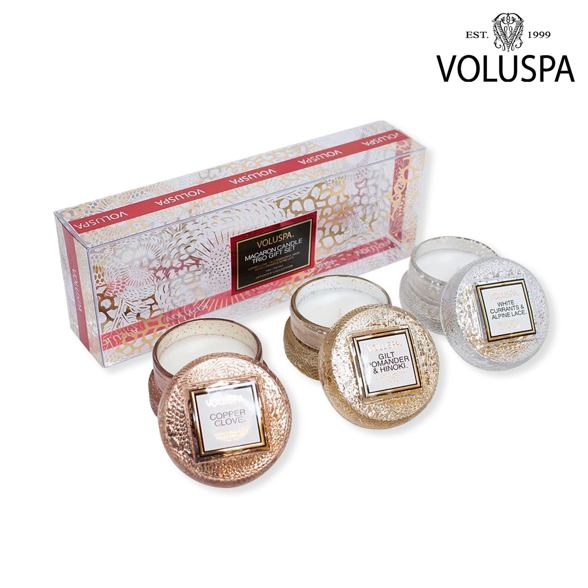 VOLUSPA 馬卡龍香氛蠟燭禮盒51G*3