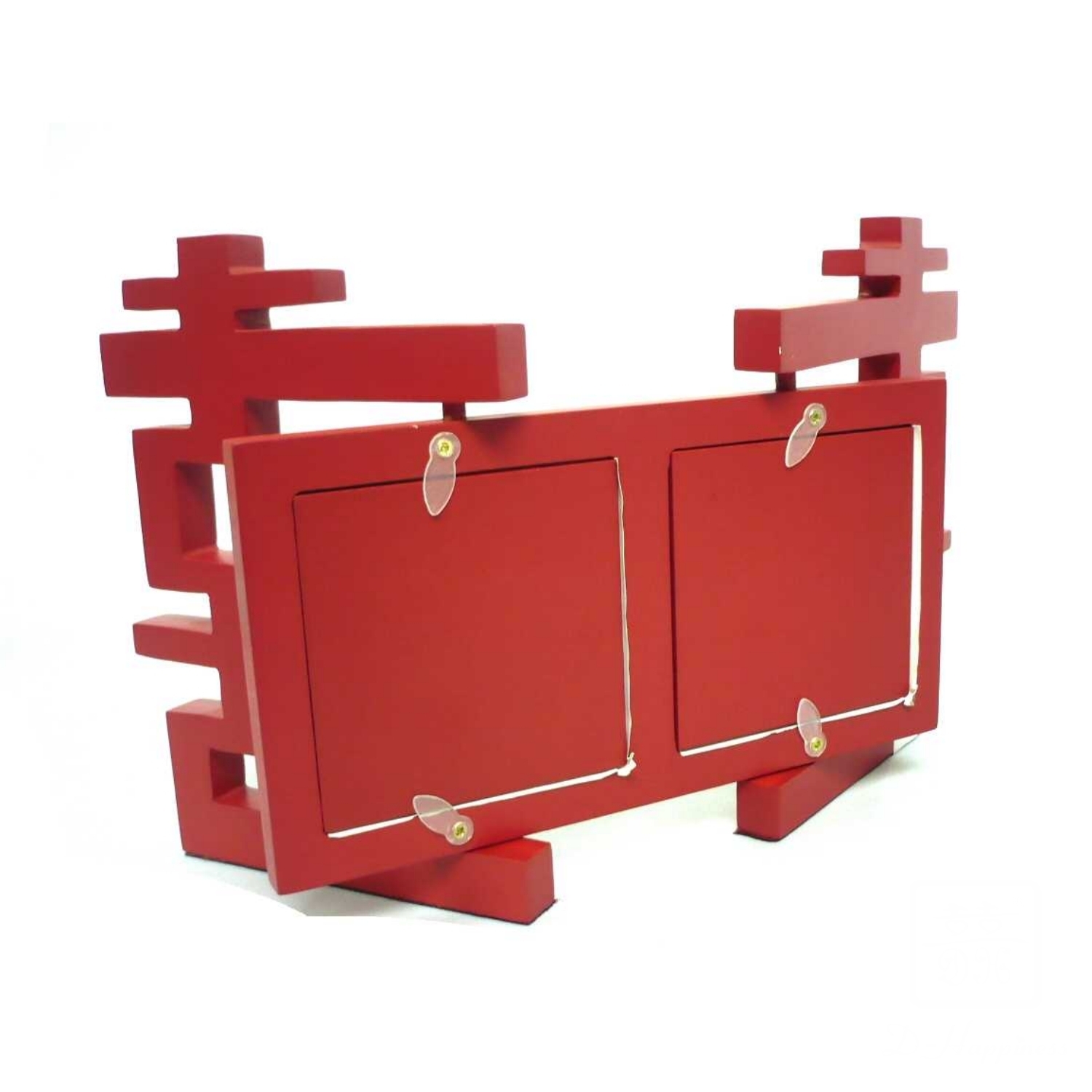 D-HAPPINESS double happiness revolving wood frame 3x3