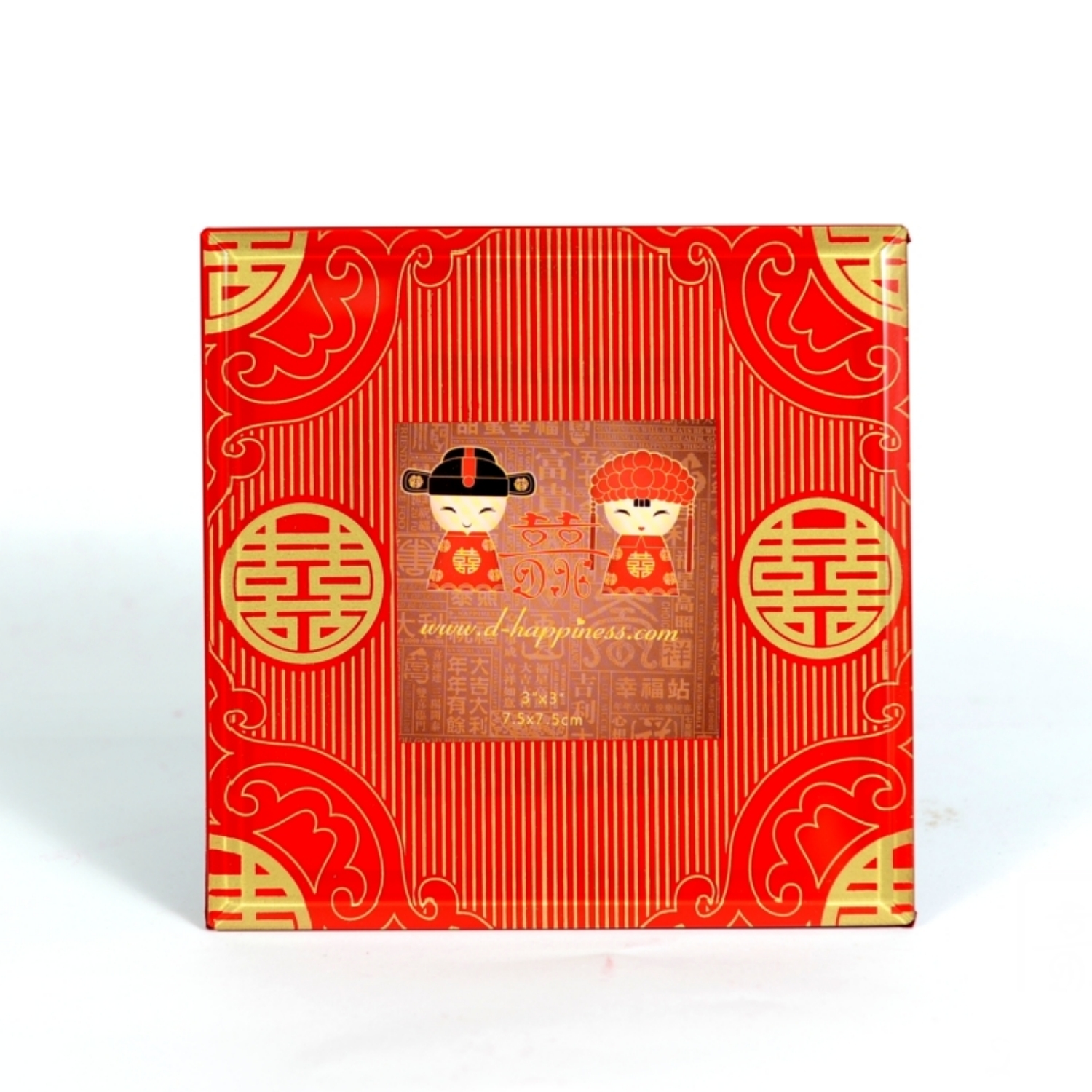 D-HAPPINESS classical double happiness 3R photo frame 3x3