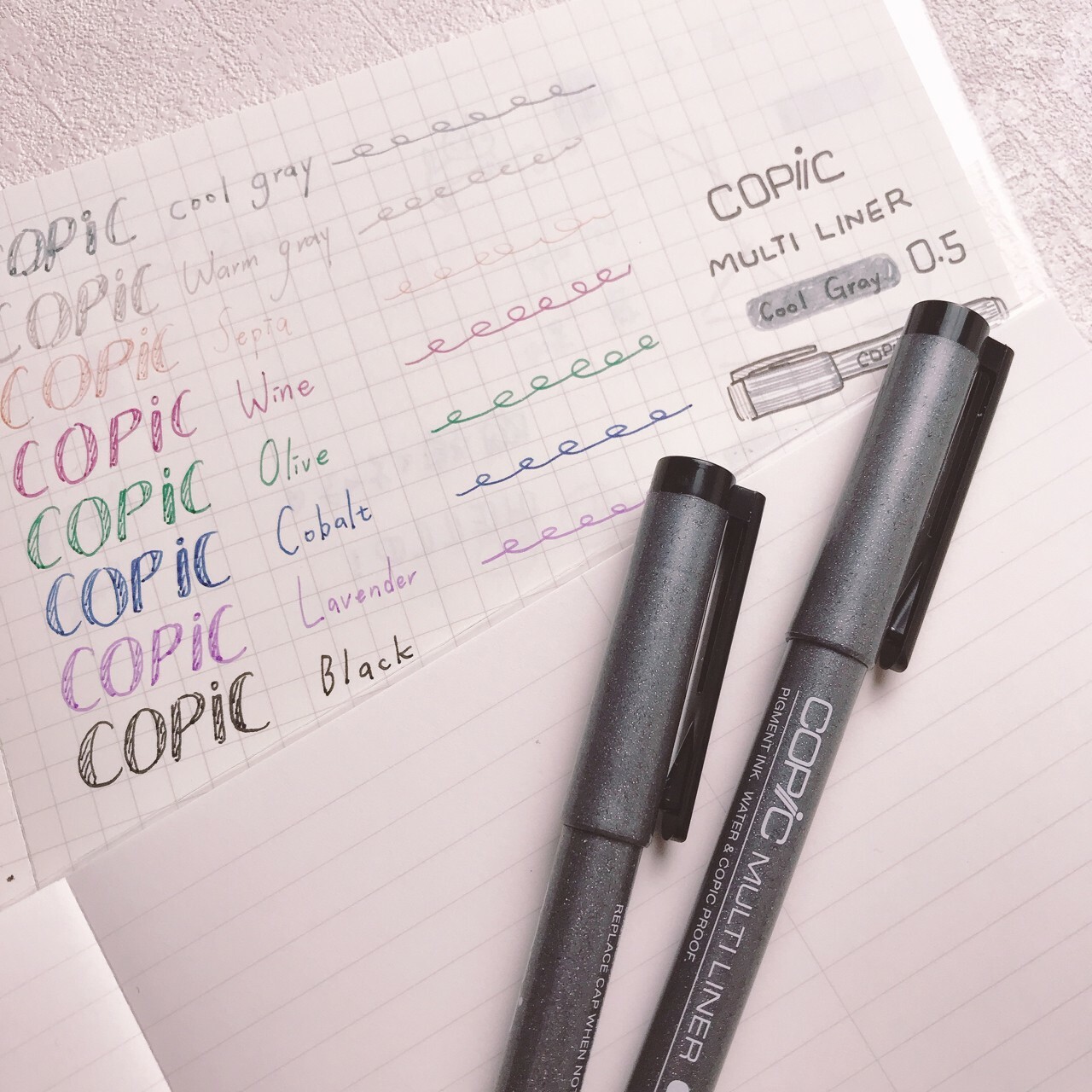 COPIC｜Multiliner 耐水性 黑色極細代針筆