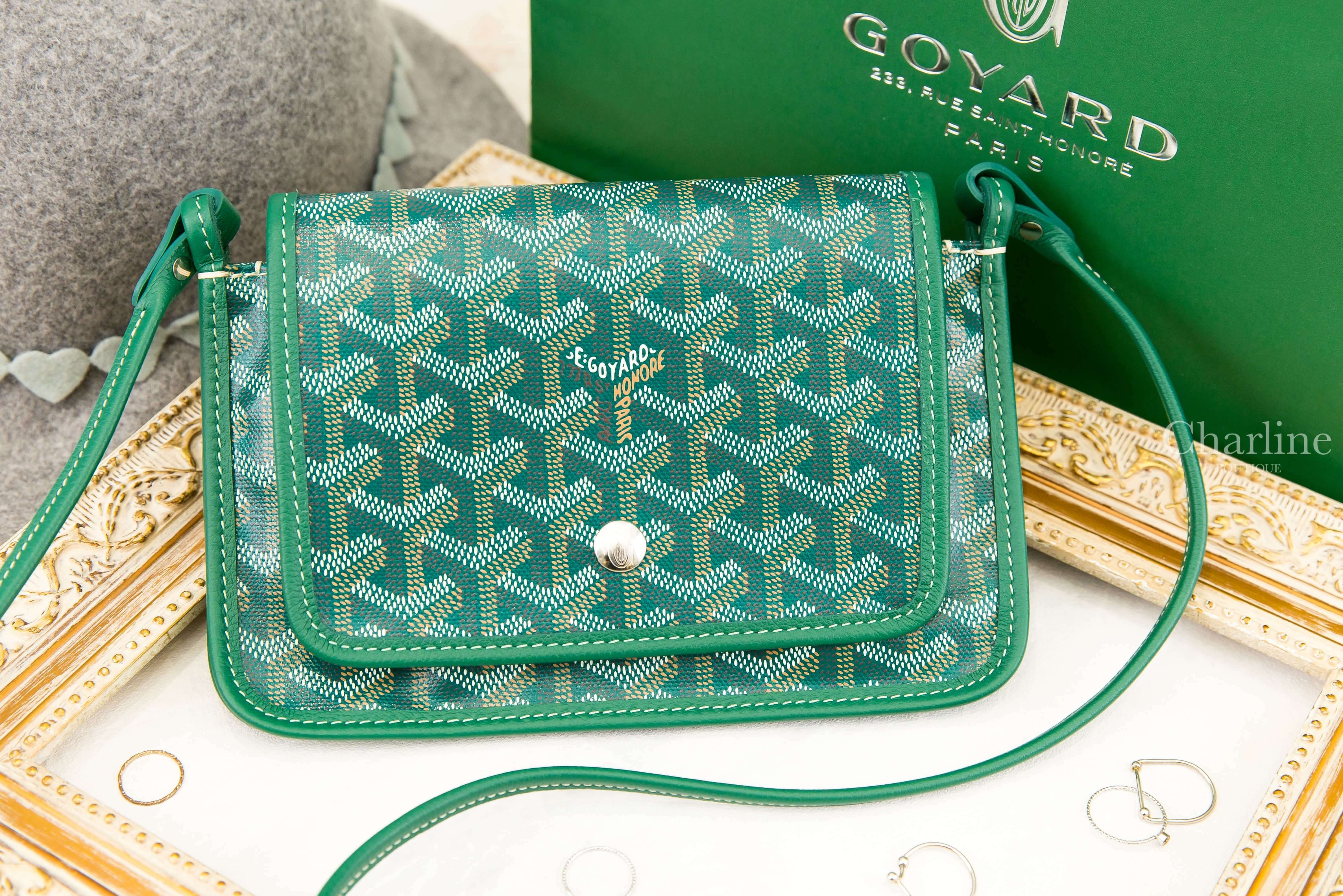 Goyard Portefeuille Pochette Plu 綠色牛皮肩背包-Charline Boutique 精品代購