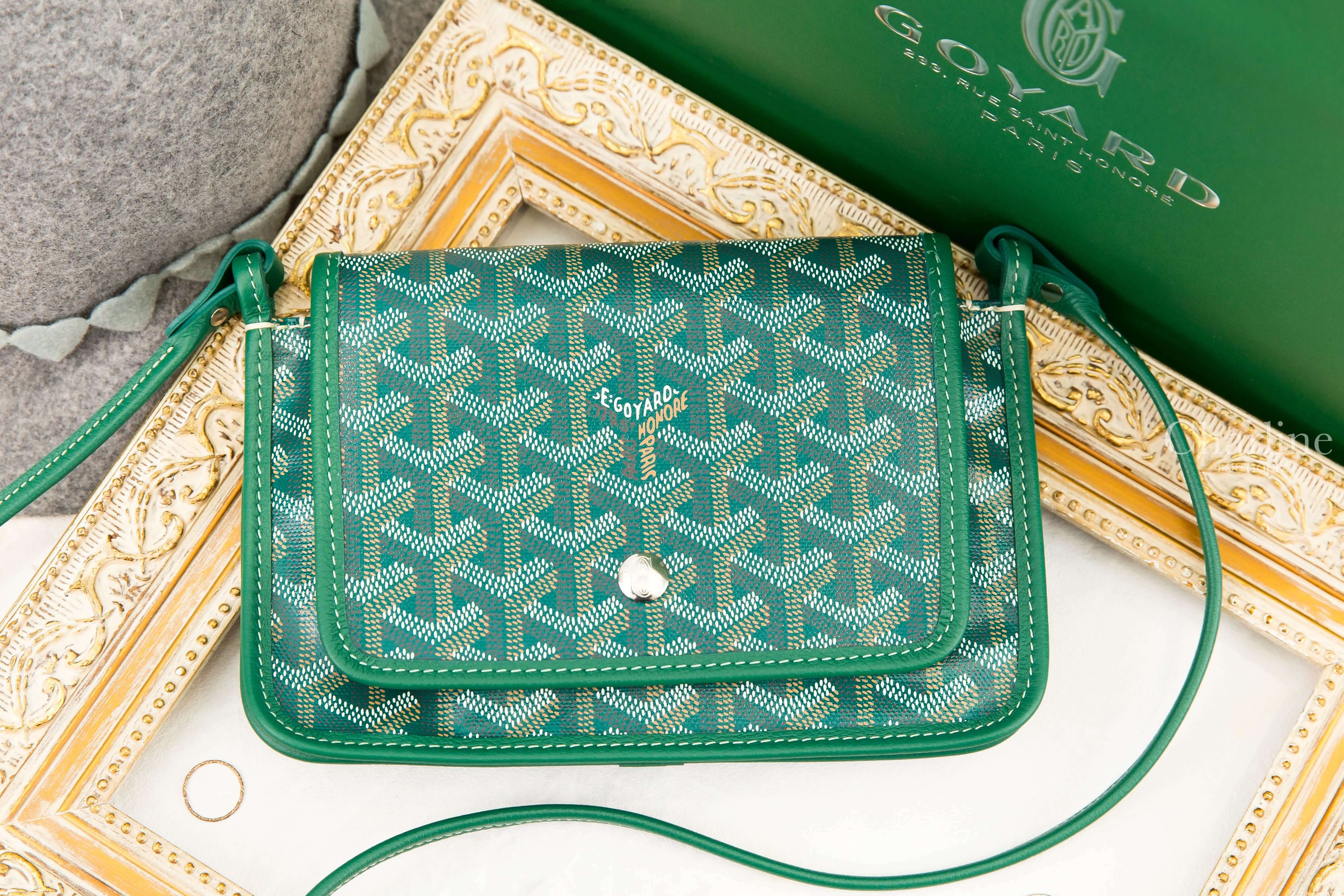 Goyard Portefeuille Pochette Plu 綠色牛皮肩背包-Charline Boutique 精品代購