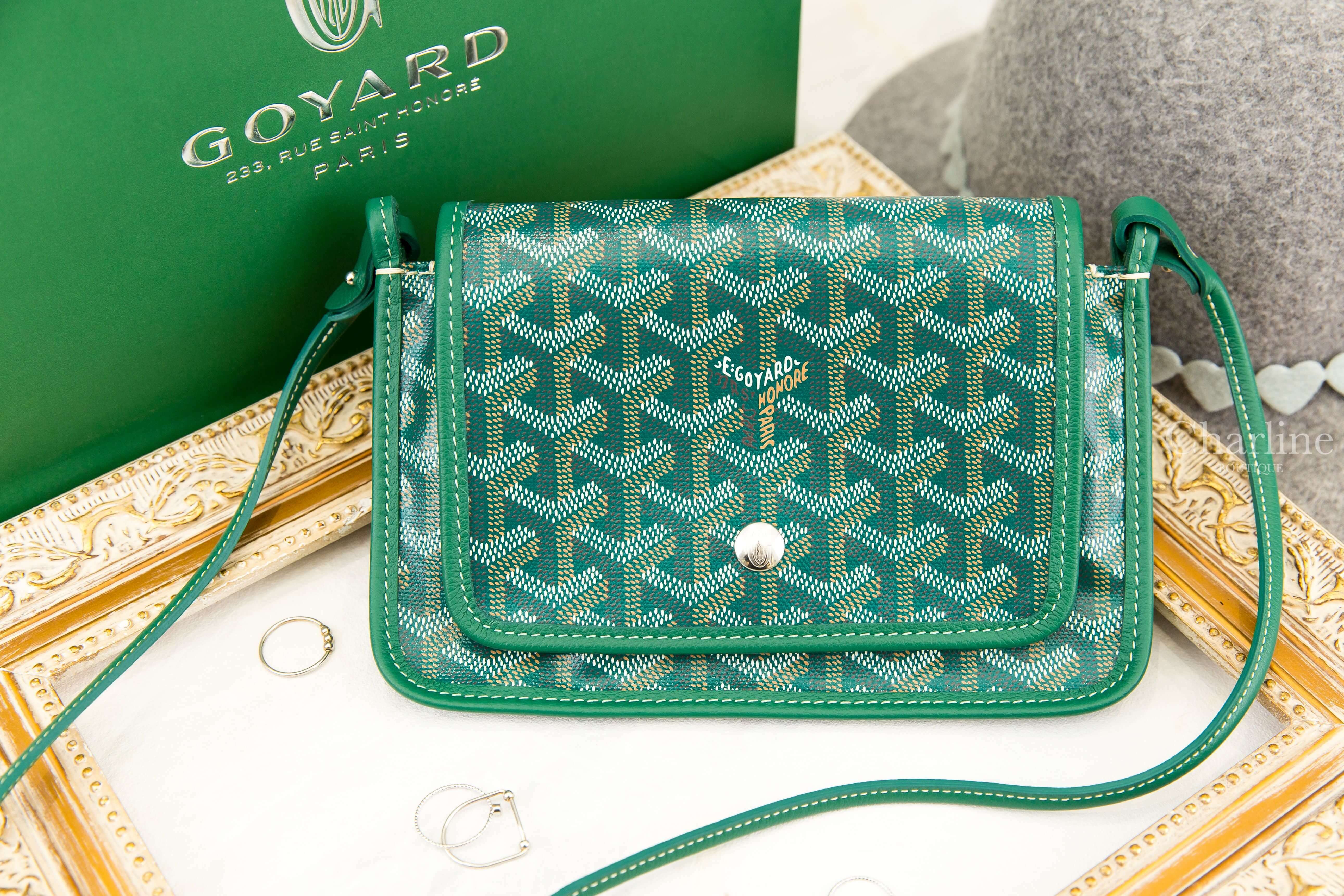 Goyard Portefeuille Pochette Plu 綠色牛皮肩背包-Charline Boutique 精品代購