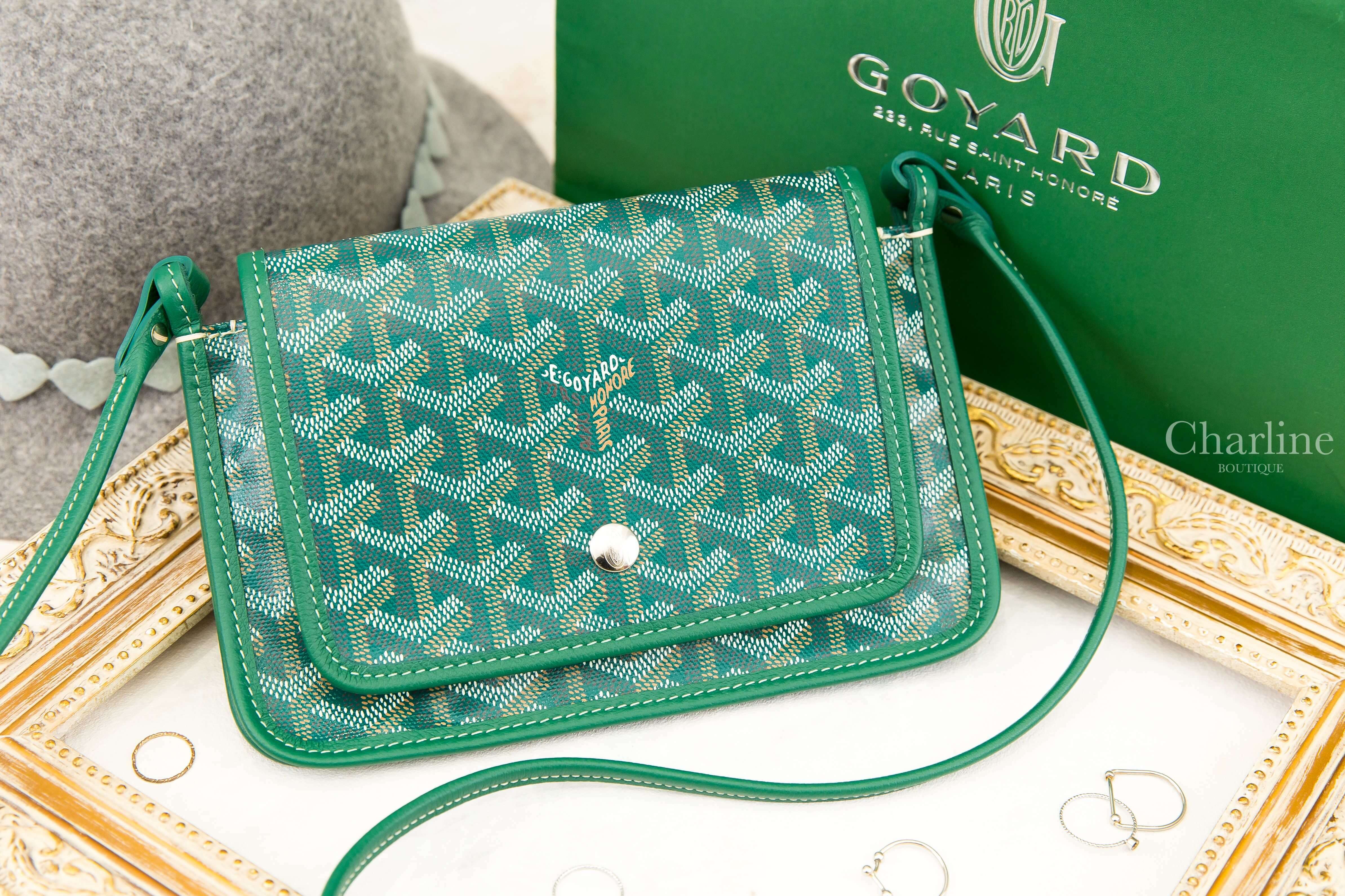 Goyard Portefeuille Pochette Plu 綠色牛皮肩背包-Charline Boutique 精品代購
