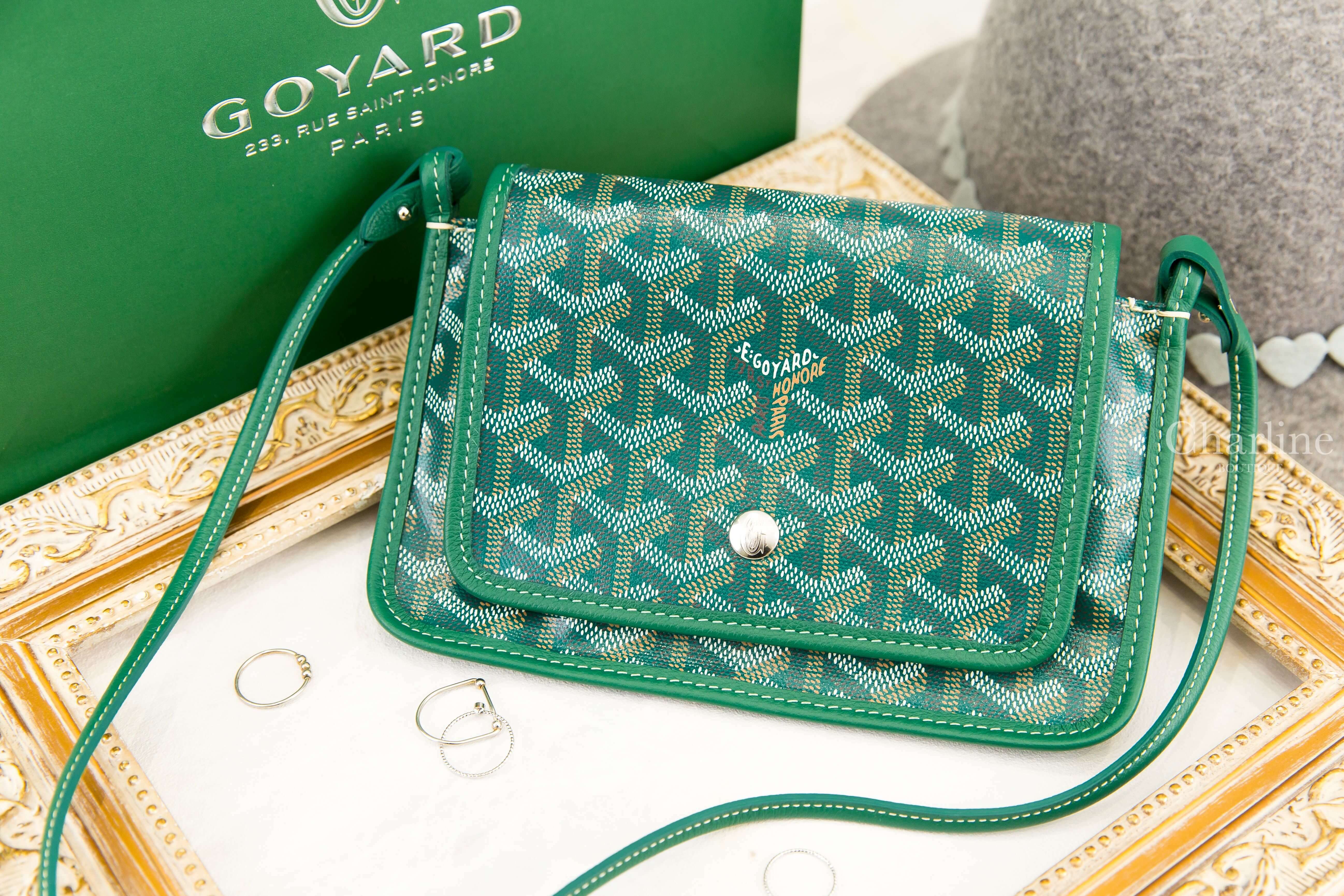 Goyard Portefeuille Pochette Plu 綠色牛皮肩背包-Charline Boutique 精品代購