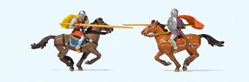 Preiser 24763 HO Medieval market: knight tournament on horseback