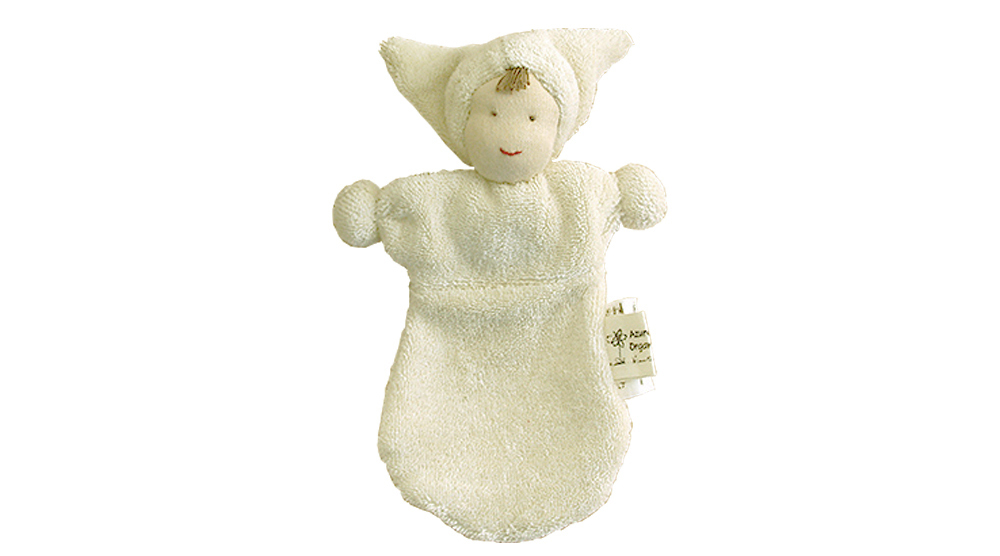 安睡娃娃女孩有機棉 17 厘米 x 11 厘米