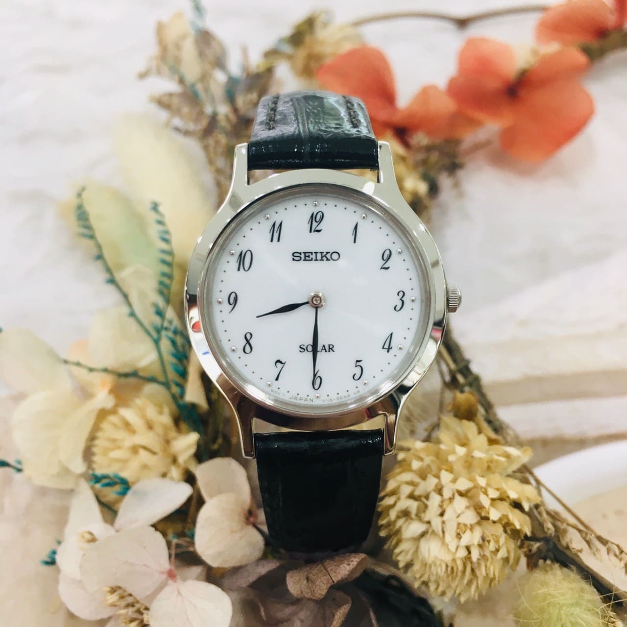 【SEIKO精工】簡約經典時尚太陽能腕錶 V115-0BS0W 26mm  現代鐘錶