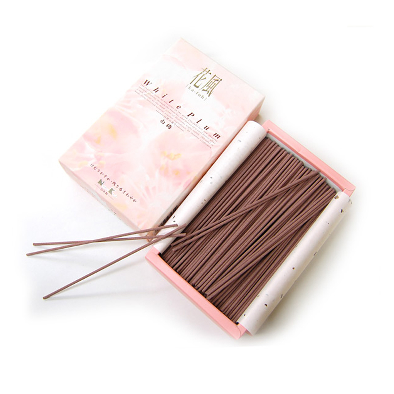 White Plum Rose Filled Incense Stick｜Nippon Kodo