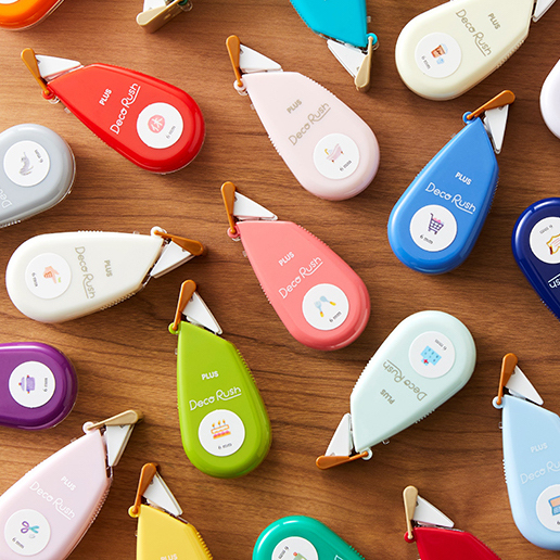 PLUS Deco Rush 6mm Series (Japanese Stationery Brand)