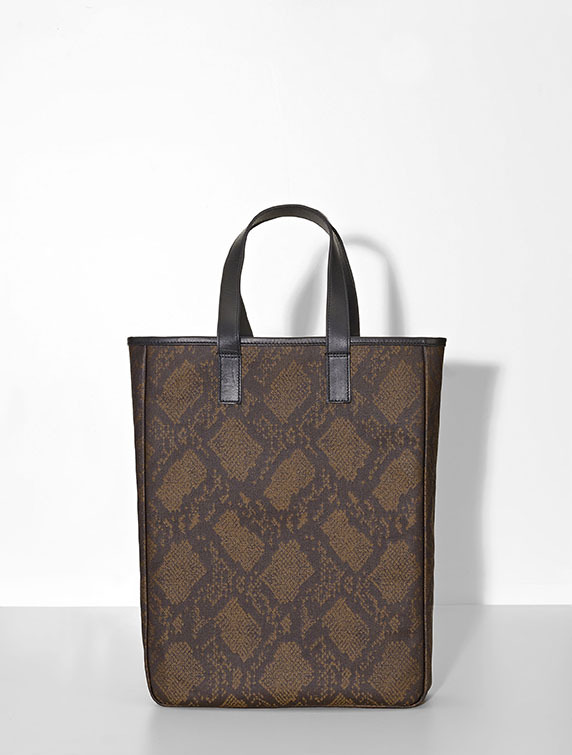 Hand-carried bag, Python, Le Jacquard Français