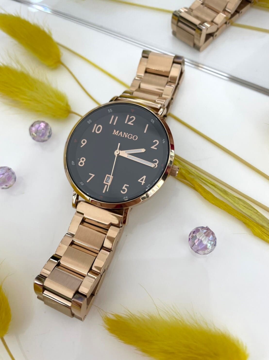 【MANGO】氣質簡約女錶 MA6768L-88R-H 36mm 現代鐘錶