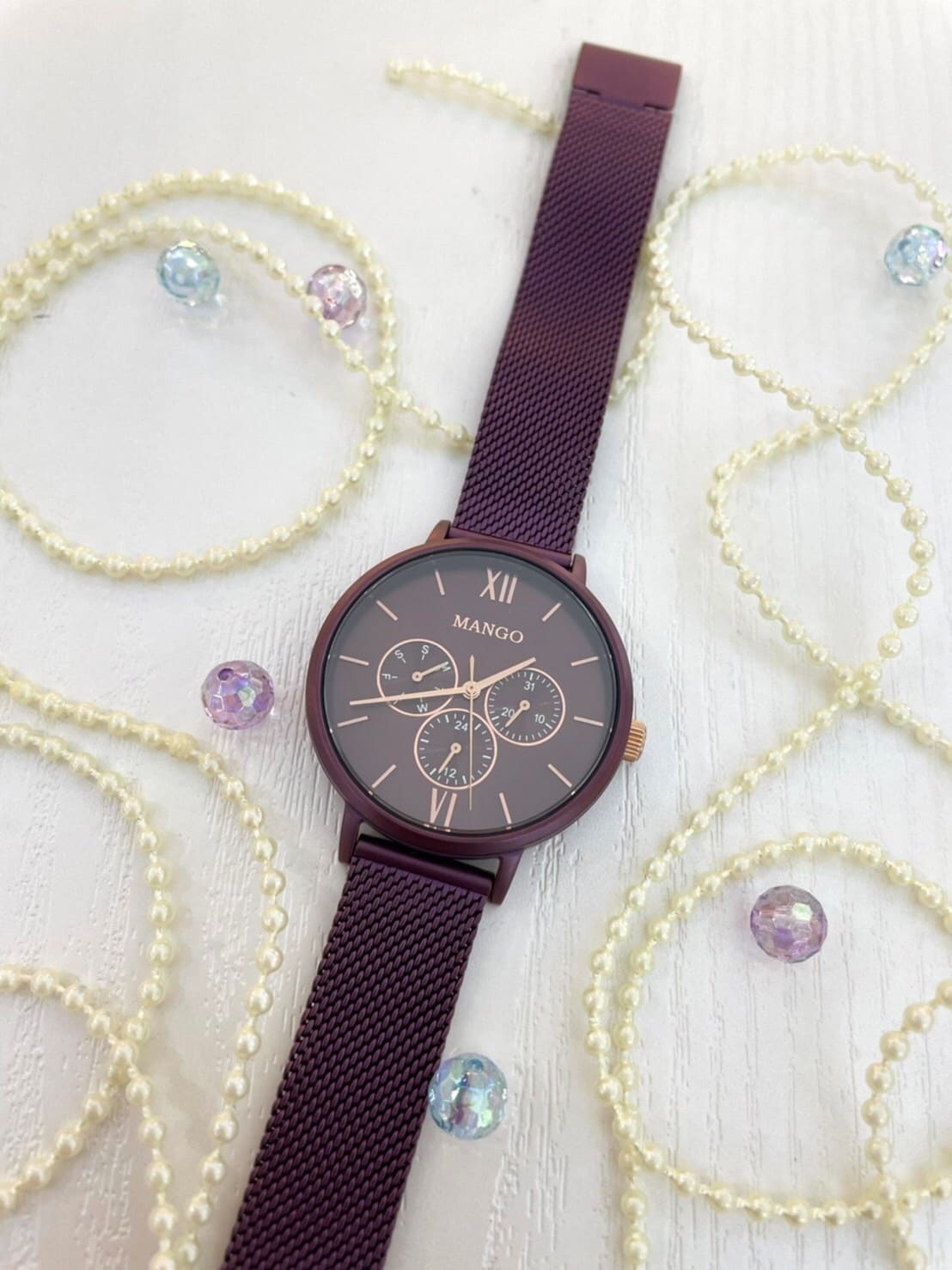 【MANGO】MA6766L-PE 38mm Modern Watch