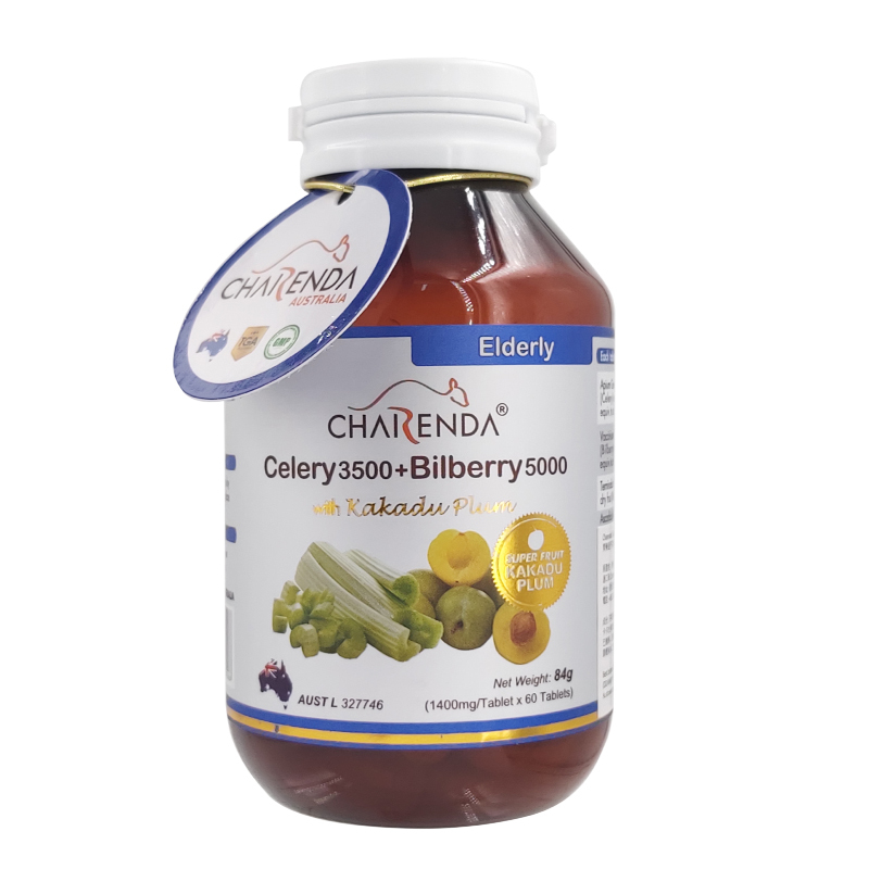 【2件8折】Charenda齊樂達 芹菜籽3500+藍莓素5000濃縮精華片